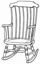 Chair Rocking Drawing Clipart Outline Drawings Clip Chairs Line Wooden Cliparts Old Adirondack Colouring Pages Library Getdrawings Property sketch template