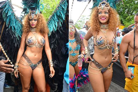 Bejeweled Rihanna Twerks For Barbados Carnival Page Six