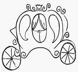 Pages Carriage Princess Coloring Colouring Cinderella Clipart sketch template