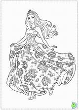 Coloring Barbie Princess Popstar Print sketch template