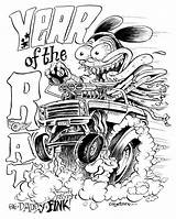 Rat Fink Coloring Cartoon Pages Car Drawing Cars Drawings Google Style Roth Ed Big Monster Sketch Daddy Book Rods sketch template