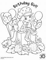 Coloring Pages Strawberry Shortcake Birthday Party Printable Thesuburbanmom Kids Para Colorear Print Girl Cartoon Sheets Clipart Boyama Girls Printables Drawing sketch template