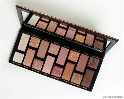 faced born    natural nudes eyeshadow palette review coffee makeup