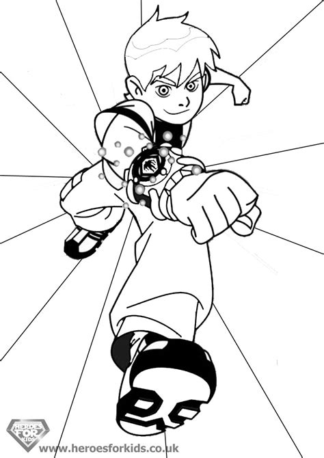 ben  omniverse coloring pages