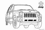 Jeep Coloring Pages Cherokee Drawing Road Off Kids Cars 4x4 Colouring Transport Print Ford Usa Grand Results Mercedes sketch template
