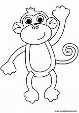 Scimmia Animali Colorear Savana Giungla Sagoma Selva Monkeys Simpatici Riscos Lavoretticreativi Macaquinhos Panosu Tanıma Modelli Infantiles Manualidades Lavoretti Chango Animalitos sketch template