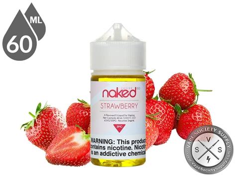 strawberry by naked 100 fusion e liquids 60ml ⋆ vape juice ⋆