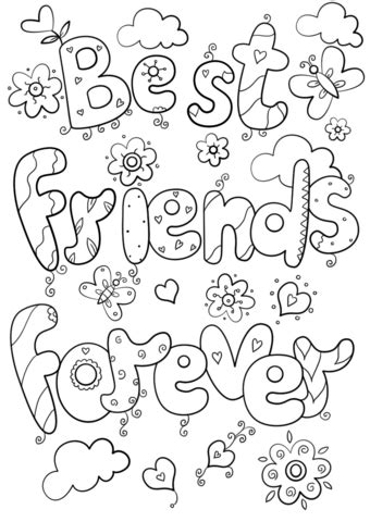 friends  coloring page  valentines day cards category