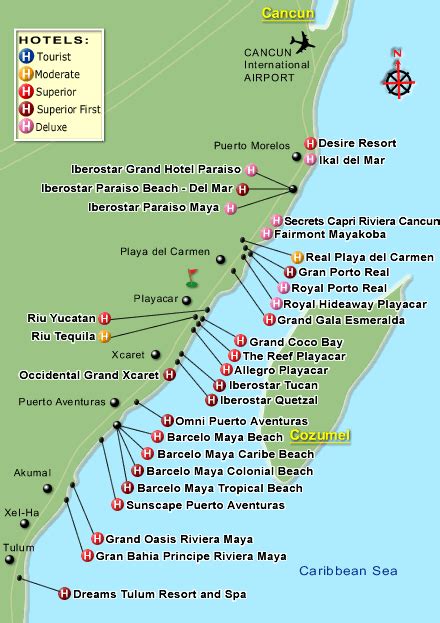 map of resorts riveria maya playa del carmen we are going to iberostar parisio del mar in