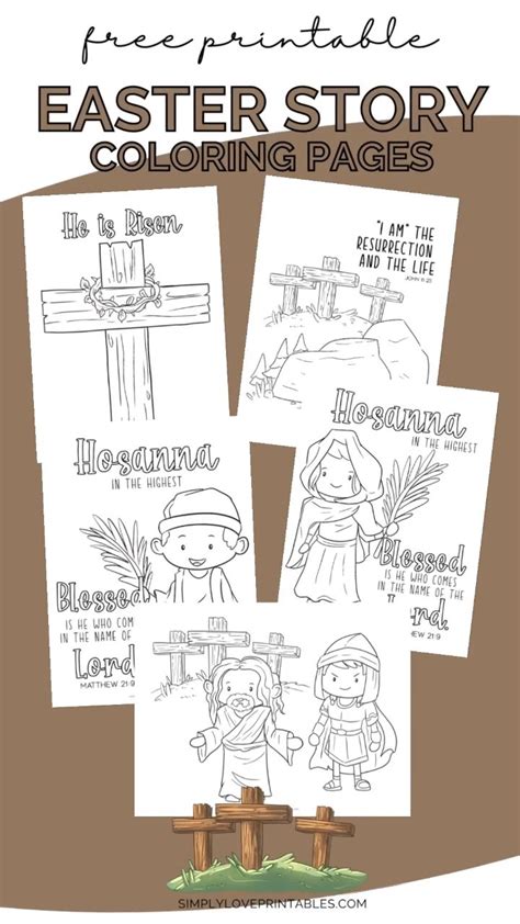 easter story coloring pages  immersive guide  simply love printables