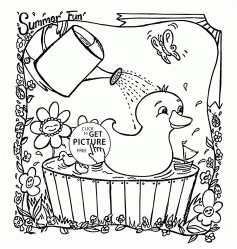 preschool summer coloring pages coloring home coloring pages
