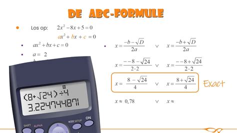 wiskunde de abc formule youtube