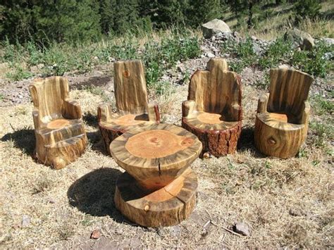 rustic outdoor furniture log chairs log furniture