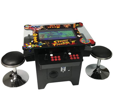 retro cocktail table arcade machine multigame themed