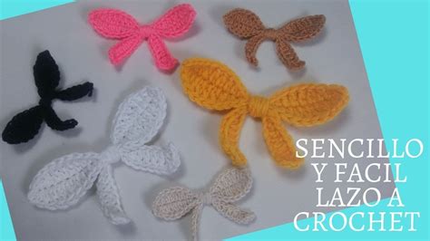 Como Hacer Un Lazo A Crochet 💓 Fácil Y Rápido 💓 Paso A