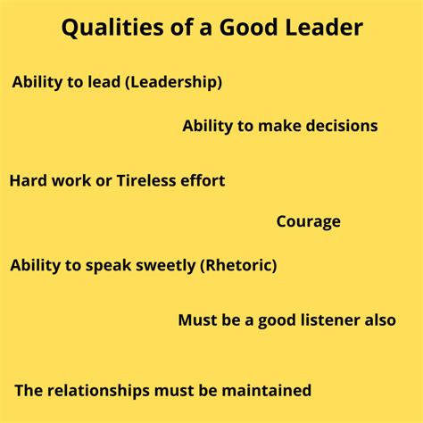 🌷 qualities of an ideal leader the top 10 qualities of a great leader