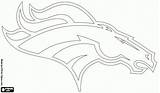 Broncos Denver Logo Coloring Football Nfl Pages Colorado Stencil American Team Printable Logos Division Afc Western Drawing Teams Sheets Oncoloring sketch template