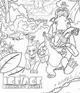 Collision Course Ice Age Coloring Pages Kids Fun sketch template