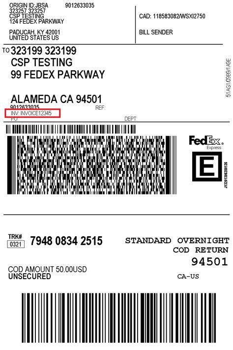 fedex account number  label labels ideas