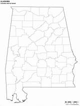 Alabama Blank Map County Kids Color Description Disclaimer Maps sketch template
