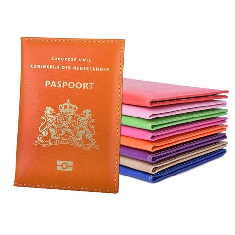 pu leather netherland passport holder dutch identification cover holland passport case travel