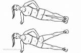 Plank Drawing Side Leg Workoutlabs Raises Getdrawings sketch template