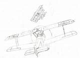 Fokker Sopwith Camel Dr1 Shading Rough sketch template