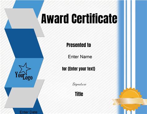 editable certificate template customize  print  home