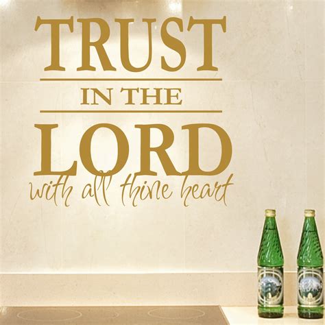 trust   lord religious quote wall sticker decal world  wall