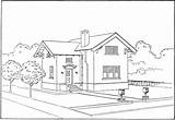 Outline House Drawing Houses Clipart Clip Cliparts Ruled Library Easy Tracing Add Gif sketch template