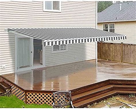 amazoncom retractable waterproof awning patio lawn garden