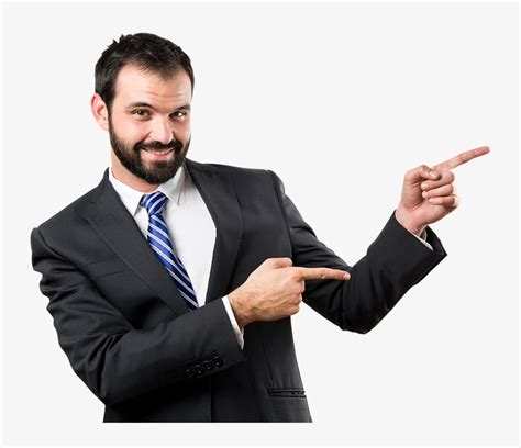 business man png pointing transparent png