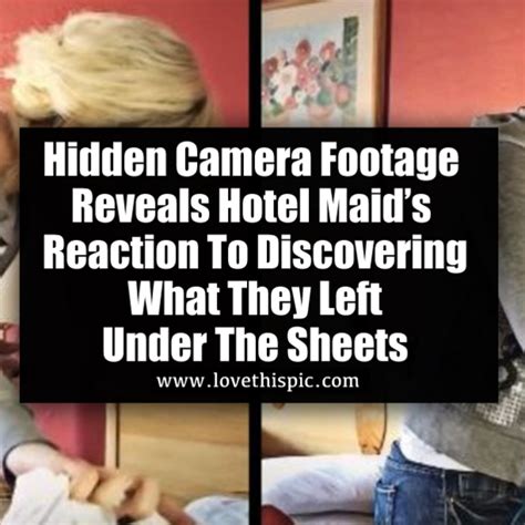 Hidden Camera Footage Reveals Hotel Maids Reaction To Discovering What