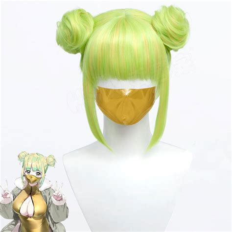 astrum design mask girl mia green cosplay wig winkcosplay