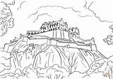 Castle Edinburgh Coloring Pages Drawing Printable Scottish Potter Harry Scotland Castles Neuschwanstein Supercoloring Getdrawings Getcolorings Select Category Color Print Nature sketch template