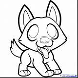 Husky Coloring Pages Cute Easy Puppy Siberian Drawing Baby Face German Shepherd Clipart Color Dog Draw Printable Cartoon Getdrawings Getcolorings sketch template