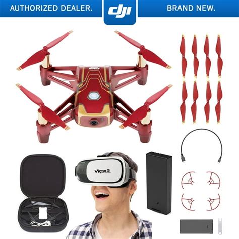 dji tello quadcopter iron man edition drone fun flight bundle  vr