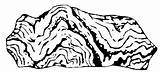Rock Metamorphic Drawing Gneiss Slate Paintingvalley Drawings sketch template