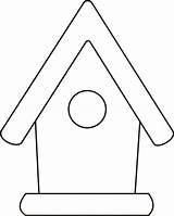 Birdhouse Coloring Bird House Clipart Plain Clip Pages Cliparts Book Sheet Kids Greatest Library sketch template