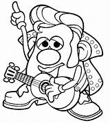 Rock Roll Coloring Pages Mr Potato Head Printable Drawing Color Getdrawings Getcolorings Senses Five Paintingvalley Choose Board Template sketch template