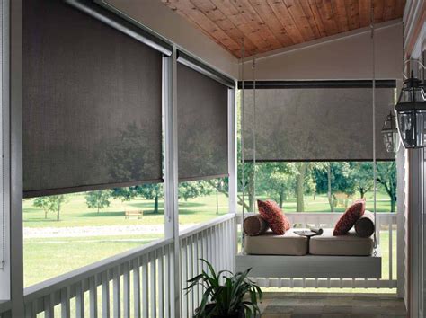 delightful  intimate  season screened porch ideas patio blinds porch shades