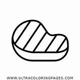Te Colorare Bistecca Mewarnai Daging Roast Sapi Bone Clipartmag Ultracoloringpages Pemanggang Clipground sketch template