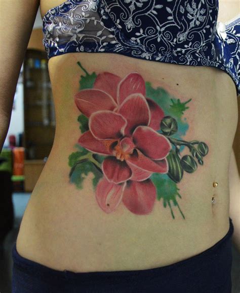 belly bright flowers tattoo best tattoo ideas gallery