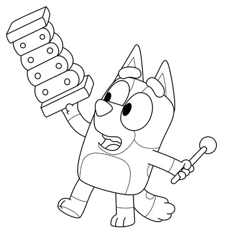 bluey printable coloring page  printable coloring pages  kids