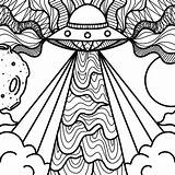 Trippy Coloring Pages Adult sketch template