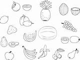 Fruit Coloring Pages Printable Kids Book sketch template