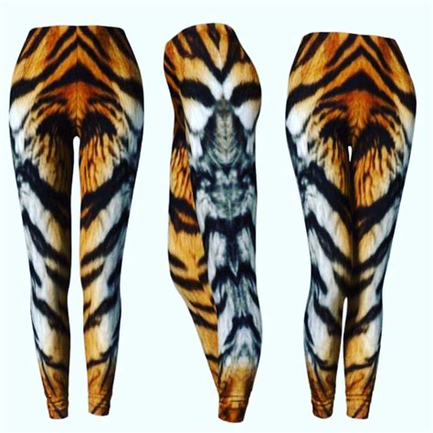 tiger print leggings  women sexy print leggings sexy etsy