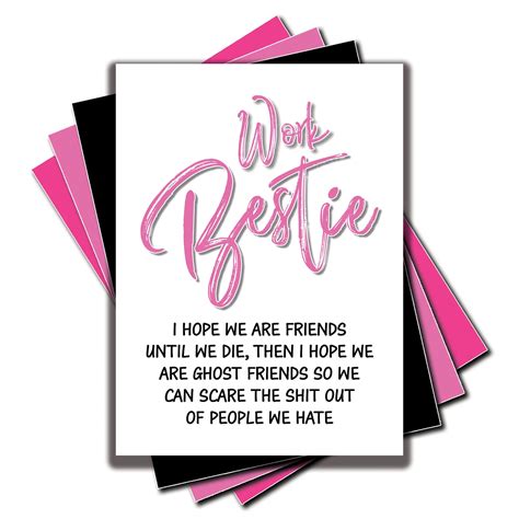 funny work bestie card colleague leaving  job card novelty etsy