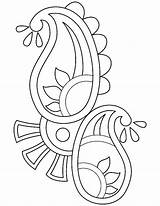 Rangoli Paisley Diwali Getdrawings Printablecolouringpages Motifs Rupinder sketch template