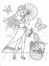 Coloring Pages Girls Printable Ages Comments sketch template